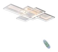 JQQJZLC Led Dimmable Ceiling Lamp Living Room Lamp with Remote Control Modern Minimalist Right Angle Acrylic Chandelier Lighting Bedroom Decor Lamp,Black,90Cm(80W) Interesting