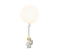 JQQJZLC LED Lamp Frosted Globe Pendant Light Fixture Astronaut Decoration with Resin Material Creative Acrylic Modern Ceiling Chandelier for Children's Room Bedroom Lighting (C 25 * 10cm)