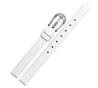 JQQJZLC Lizard Print Cowhide Leather watchband for Ladies Replacement Watch White red Ultra-Thin Strap 6 8 10 12 14 16mm (Color : Black Rose Gold, Size : 8mm)