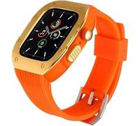 JQQJZLC Luxury Stainless Steel Refit Silicone Watch Strap Rm Mod Kit,For Ultra 8 7 6 SE 5 4,For Iwatch 44mm 45mm 49mm Modification Kit Replacement Cover Watchband