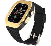 JQQJZLC Luxury Stainless Steel Refit Silicone Watch Strap Rm Mod Kit，For Ultra 8 7 6 SE 5 4，For Iwatch 44mm 45mm 49mm Modification Kit Replacement Cover Watchband