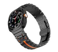 JQQJZLC Luxury Stainless Steel Strap for Samsung Galaxy Watch Ultra 47mm Metal No Gaps Connector Band for GALAXY WATCH 47 ULTRA Bracelet