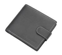 JQQJZLC Men Wallets Cow Leather Short Zipper Hasp Male Purse Coin Pocket Card Holder Vintage Brand Wallet