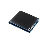 JQQJZLC Mens Fashion Leather Wallet Black Card Clutch Purse Pockets Bifold Money Clip/Wallet