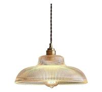 JQQJZLC Modern Simple Glass Pendant Light Glass Shade Hanging Lamp Creative Vintage Restaurant Chandelier Retro Ceiling Lighting Fixture for Hotel Lounge Office Bar Hallway Living Room Bedroom Made in