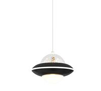 JQQJZLC New Creative Children's Room Chandelier UFO Flying Saucer Bedroom Bedside Small Pendant Light Aluminum Gold Astronaut Children's Room Ceiling Hanging Lamp Decoration. Interesting L