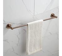 JQQJZLC Nordic Brushed Rose Gold Towel Rack Bathroom Storage Rack,Single Towel Bar for Bathroom Single Pole/Double Towel Shelf,Towel Storage Wall Mounted Bath Towel Rail/Double/60Cm