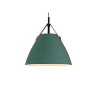 JQQJZLC Nordic Restaurant Wrought Iron Chandelier Modern Simple Personality Color Living Room Bedroom Dining Room Macaroon Leather Decorative Lamps Made in China Produced in China