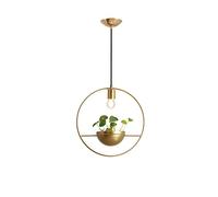 JQQJZLC Nordic Style Small Chandelier, Personality Creative Lamp Postmodern Suspension Lighting Restaurant Study Bedroom Bedside Coffee Ceiling Lamp with Artificial Grass, E27 Base Interesting
