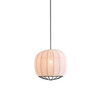 JQQJZLC Pendant Light White Fabric Pendant Light E27 1-Light Adjustable Ceiling Hanging Lamp Modern Bedroom Lighting Fixture Style Home Hotel Decoration Suspended Chandelier