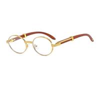 JQQJZLC Retro Grain Sunglasses Men's Oval Women's Fashion Uv Protection Sunglasses