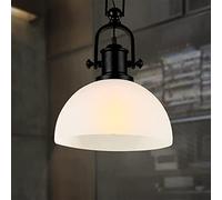 JQQJZLC Retro Industrial Style Ceiling Light Hanging Ceiling Pendant Chandelier Fixture Wrought Iron Glass Pendant Light Restaurant Bar Counter Restaurant Loft American Style Chandelier Interesting