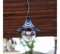 JQQJZLC Retro Victoria Antique Aluminum Metal External Ceiling Lamp European Waterproof Glass Lantern Outdoor Barn Horn Pendant Hanging Light Droplight E27 Balcony Pavilion Villa Patio Chandelier