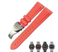 JQQJZLC Rubber Silione Watchband 20mm 22mm For Tudor Black Bay 1958 GMT 41mm Pelagos Blue Orange Black Sport Strap Gift Tools