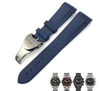 JQQJZLC Rubber Silione Watchband 20mm 22mm For Tudor Black Bay 1958 GMT 41mm Pelagos Blue Orange Black Sport Strap Gift Tools