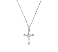 JQQJZLC Silver Color Necklaces for Women Hip hop Pendant & Necklace Chain Choker Jewelry Accesories