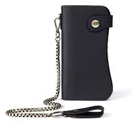 JQQJZLC Skin Long Wallet Retro Leather Chain Anti-Theft Wallet Clutch Bag Business Wallet for Gift