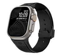 JQQJZLC Soft Silicone Strap For Ultra 2 1 49mm S10 46mm Series10 9 8 7 41 45mm Silicone Band For IWatch 6 5 4 Se 42mm 44mm Mens Bracelet Watchbands