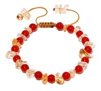 JQQJZLC Spiritual Crystals Chips Beaded Bracelets Adjustable Handmade Protection and Prosperity Bracelets for Women Good Luck Gifts