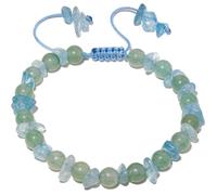 JQQJZLC Spiritual Crystals Chips Beaded Bracelets Adjustable Handmade Protection and Prosperity Bracelets for Women Good Luck Gifts
