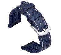 JQQJZLC Sports Fluoro Rubber Leather Watch Strap Bracelet Watchbands Waterproof Replacement Band