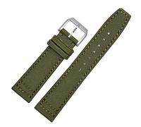 JQQJZLC Strap Green Black Belts Wristwatch Straps 20mm 21mm 22mm Nylon Canvas Fabric Watch Band