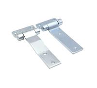 JQQJZLC T-Shaped Hinge Heavy Machinery Fence Door Iron Door Hinge Industrial Equipment Cabinet Thickened Hinge 1Pcs(126-1stainless Steel)