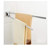 JQQJZLC Towel Holder Brass Tower Bar Bathroom European Style Towel Rack Wall Mounted Towel Rail, Towel Racks for Bathroom Towel Rack/Silver