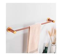 JQQJZLC Towel Rail Rack Bathroom Towel Rack Hanging Holder, Aluminum Wood Double Towel Bar, Wall Mounted Towel Holder Storage Hanger Bathroom Accessories for Bathroom Kitchen (Color : Double Towe Bar)