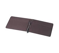JQQJZLC Unisex Small Leather Wallet with Money Clip for Man Mini Card Slot Slim Purse Women Metal Clamp Cash Holder