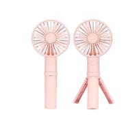 JQQJZLC USB Portable Fan Handheld Desktop Dual-purpose Charging Mini Handy Rechargeable Fan For Home fan (Color : Green)
