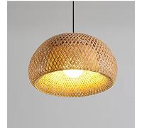 JQQJZLC Vintage Bamboo Chandelier Retro Industry Pendant Lights Height Adjustable Handmade Rattan Lampshade Cafe Bar Hanging Lamp Bedroom Restaurant Living Room Hanging Lights Corridor Decoration LAN