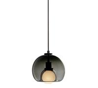 JQQJZLC Vintage Globe Pendant Lighting 1-Light Mid Century Modern Chandeliers Hanging Light Fixtures Gold Adjustable Single Ceiling Pendant Lamp for Bedroom Living Dining Room Kitchen (Amber) (