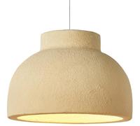 JQQJZLC Vintage Industrial Pendant Light Kitchen Island Large Scandinavian Green Dining Room Chandelier Coarse Concrete Cement Bowl Shade Dome Hanging Ceiling Light for Bedroom Restaurant Office