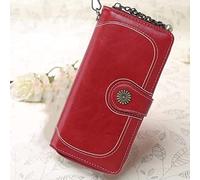 JQQJZLC Wallet Female Long Blue Clutch Purse Woman Zipper Wallets Lady Purses Wristle Money Bag Coin Card Holder (Color : D, Size : 19 * 9 * 3.5cm)
