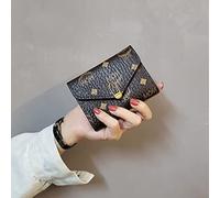 JQQJZLC Wallet Simple Square Women's Wallet Short Buckle Small Wallet Mini Coin Purse Female Clutch Card Holder Money Bag (Color : B, Size : 12 * 10cm)