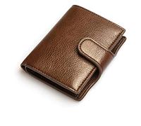 JQQJZLC Wallet Women Small Unisex Vintage Solid Money Bag Leather Men Card Holder Smart Slim Ladies Card Case