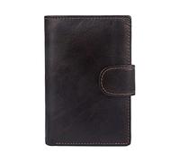 JQQJZLC Wallets Leather Wallet Anti Theft Vertical Snap Male Business Card Holder Cowhide Purse Bag Wallet Man