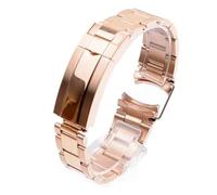 JQQJZLC Watch Bracelet Compatible With Accessories Band Chain 20mm 21mm Solid Stainless Steel Strap