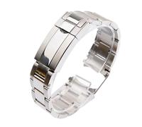 JQQJZLC Watch Bracelet Compatible with GMT Accessories Metal Strap Solid Stainless Steel Watchbands 20mm Tools