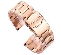 JQQJZLC watch strap, metal band bracelet 18 20 22 24mm silver brushed stainless steel watchbands watches replace accessories