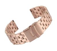 JQQJZLC watch straps, full stainless steel 20mm 22mm strap silver band watches bracelet folding, replacement