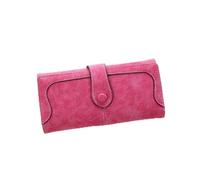 JQQJZLC Women Clutch Leather Wallet Female Long Zipper Purse Strap Money Bag Money Card Holder (Color : B, Size : 19.5 * 10 * 3cm)