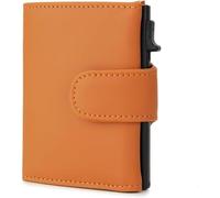 JQQJZLC Women Wallets Genuine Leather Men Wallets Card Holder Trifold Wallet Money Bags Smart Slim Thin Coin Pocket Wallet Purse(Brown)