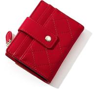 JQQJZLC Women Wallets Plaid Small Wallet Ladies Zipper Coin Purse Card Bag Wallet Female Hand Purse Lady(Yellow)
