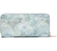 JQQJZLC Women's Purse Casual Women's Purse Marble Patent Leather Clutch Zipper Card Coin Purse Bag(Black)