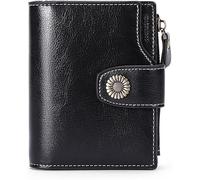 JQQJZLC Women's Wallet Short Protection Buckle Clutch Bag Girl Coin Purse Multi-Function Card Holder (Color : C, Size : 12.5 * 10cm)