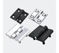 JQQJZLC Zinc Alloy Square Door Hinge with Stud Industrial Distribution Box Door Hinge 60x60/50x50/40x40 1Pcs(Bright Chrome,40 Pylome 1PC)