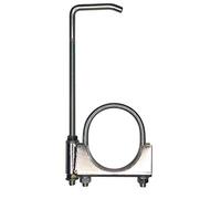 JQuad 2.75" Universal Clamp On Exhaust Hanger - Silver - Easy Install Bolt-On Exhaust Pipe - Modern Style - Made in USA