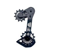 JQVDE Derailleur system Pulley Wheel Oversized Cage World's first one-piece cage(JT11B-BLACK)